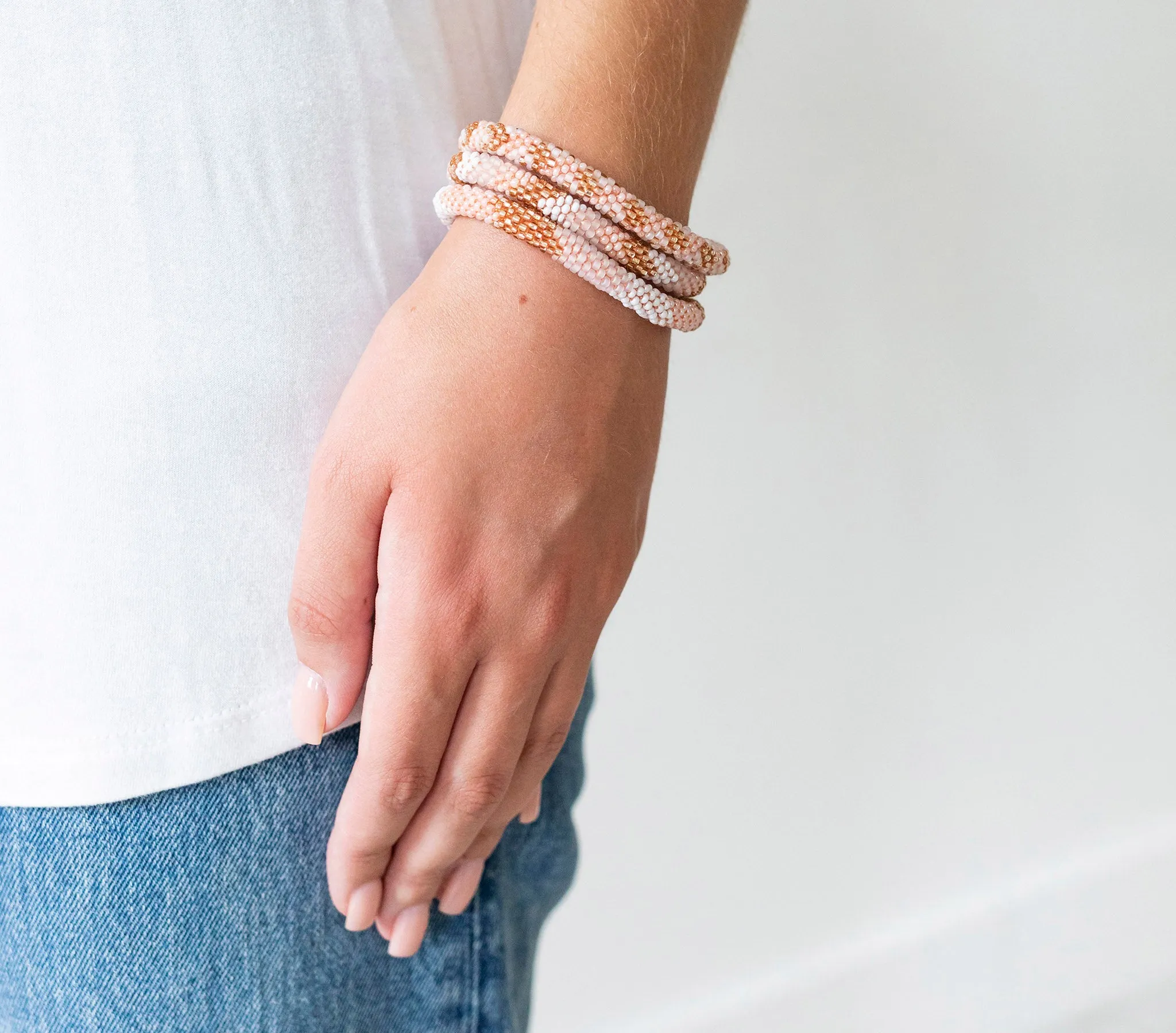 8 inch Roll-On® Bracelets <br> Blush