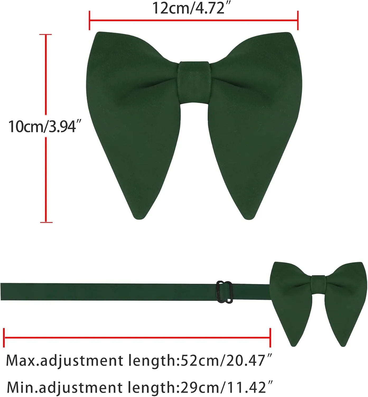 Allegra K Solid Pre-tied Bow Ties for Women Men Formal Party Prom Bowties Velvet