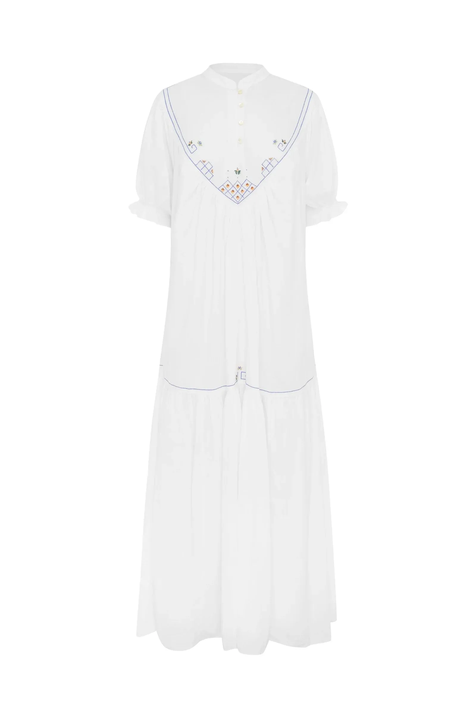 Bowie Embroidered Maxi Dress
