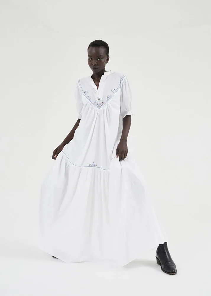 Bowie Embroidered Maxi Dress