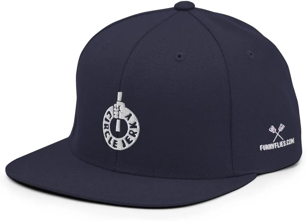Circle Jerky Flat Brim Snapback Hat