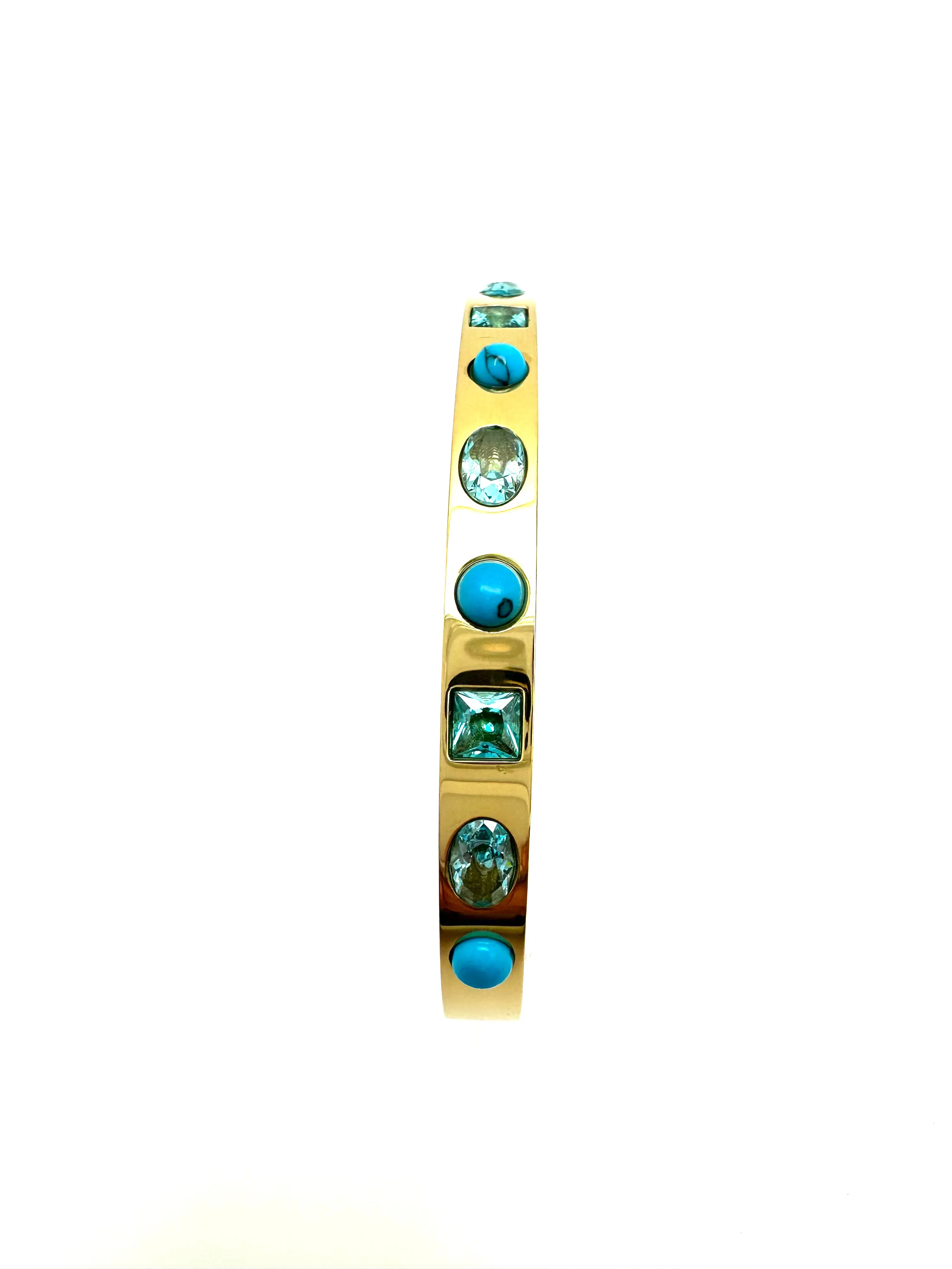 Multi Stone Bangle Bracelet