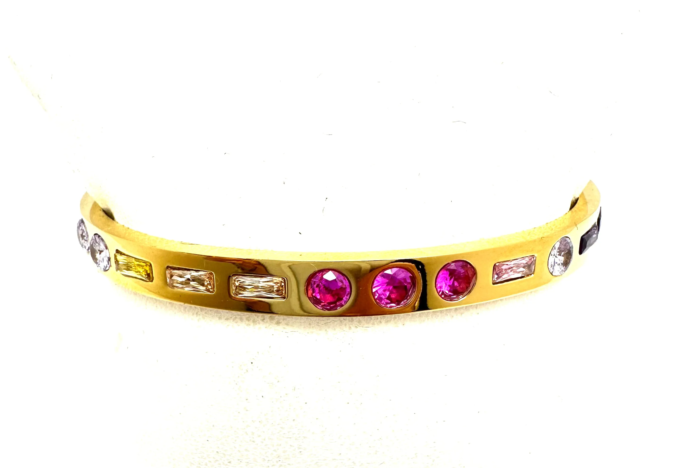 Multi Stone Bangle Bracelet