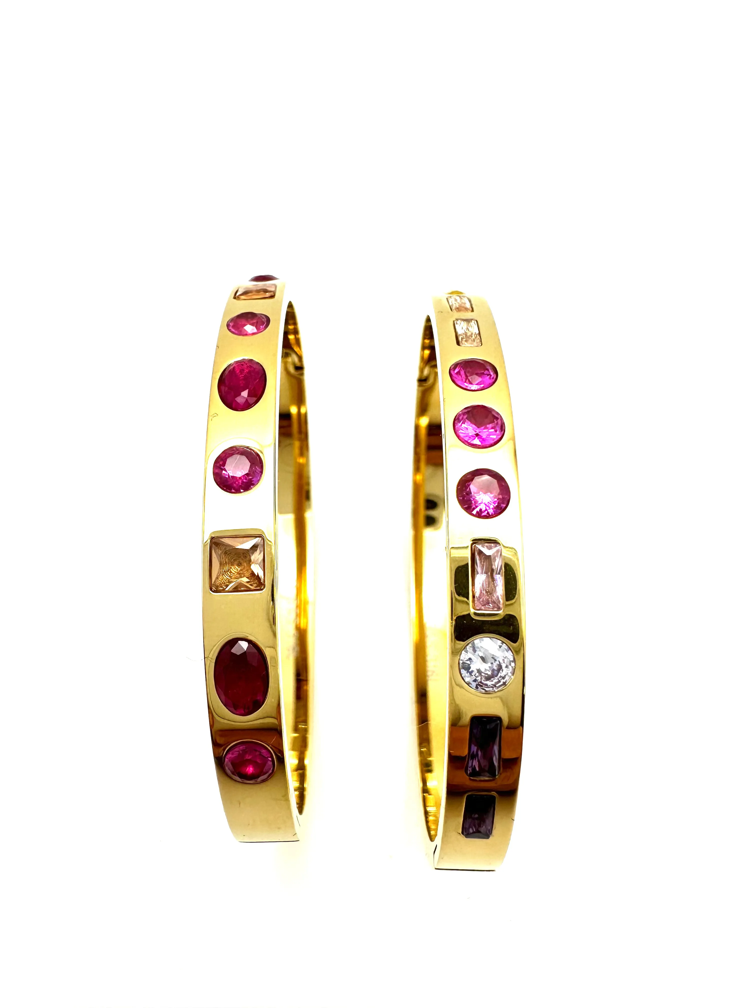 Multi Stone Bangle Bracelet