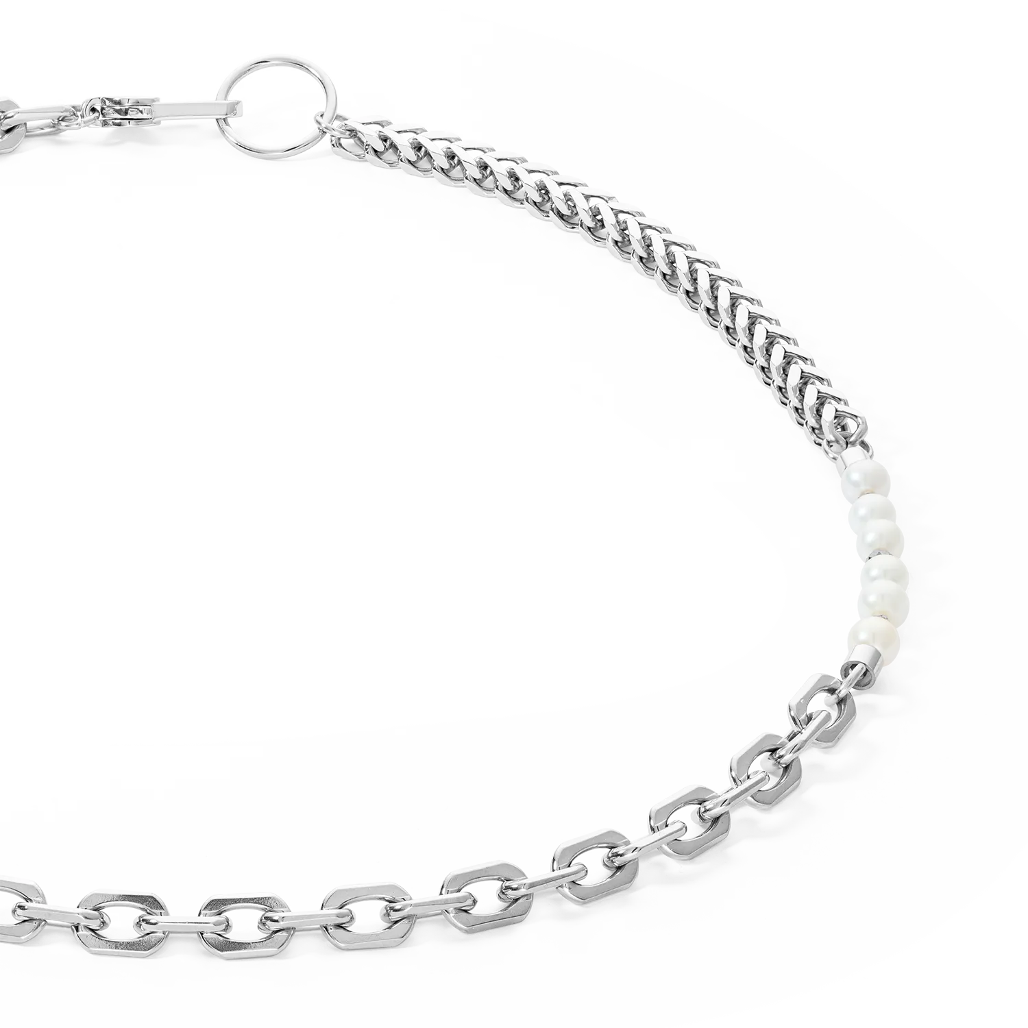 Necklace Shape Shifter Freshwater Pearls silver