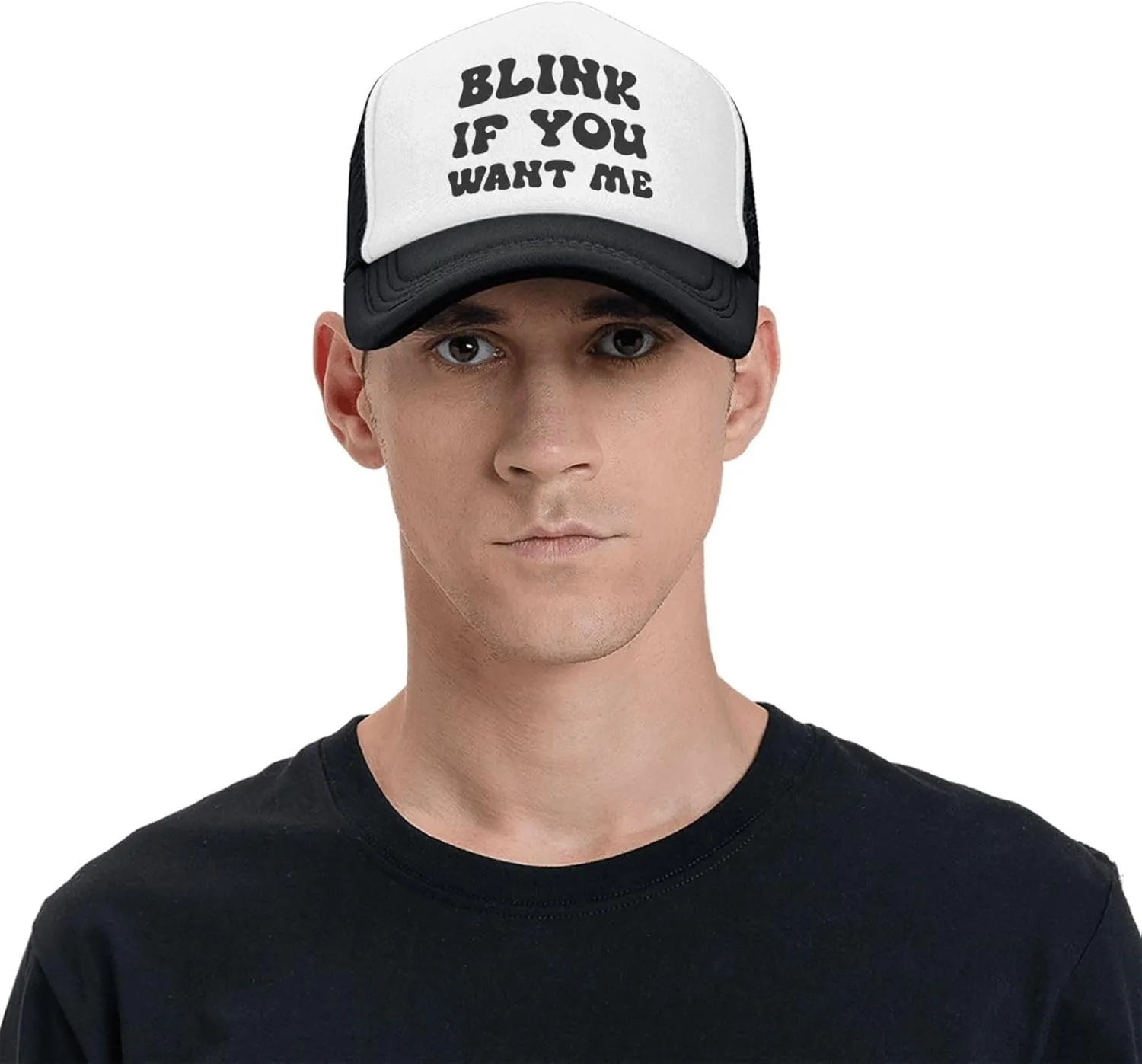 Put It On My Husband's Tab Drinking Trucker Hat - Funny Pink Trucker Hat for Women and Men