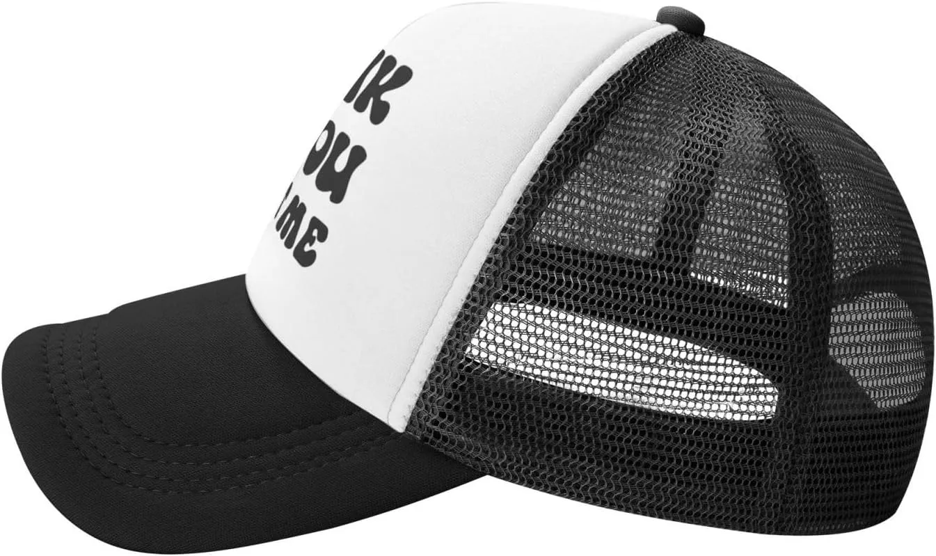 Put It On My Husband's Tab Drinking Trucker Hat - Funny Pink Trucker Hat for Women and Men