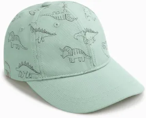 Toddler Baseball Hat with Mesh Adjustable Dinosaur Printed Trucker Hat Outdoor Beach Summer Infant Sun Cap for Kid Boy