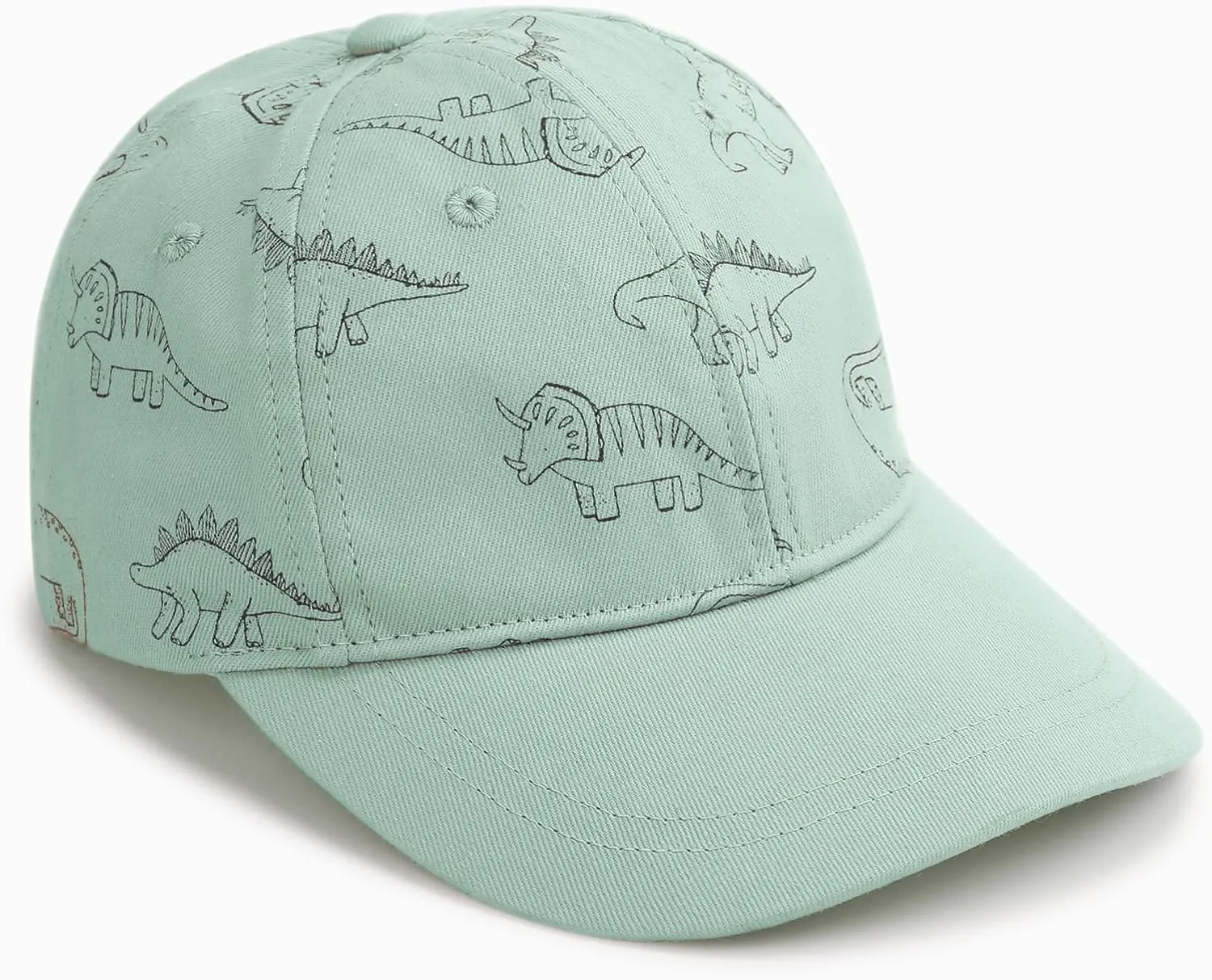Toddler Baseball Hat with Mesh Adjustable Dinosaur Printed Trucker Hat Outdoor Beach Summer Infant Sun Cap for Kid Boy