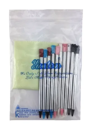 yueton Pack of 10 Retractable Replacement Metal Stylus Touch Pen, Compatible with Nintendo 3DS, 3DS XL, 3DS LL